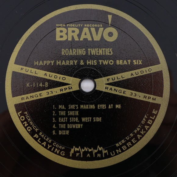 Happy Harry & His Two-Beat Six Music From The Roaring Twenties LP Record K-114 - Picture 13 of 16